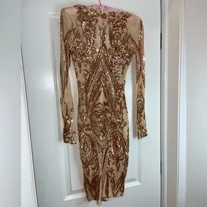Miss fortune sequin hot sale dress